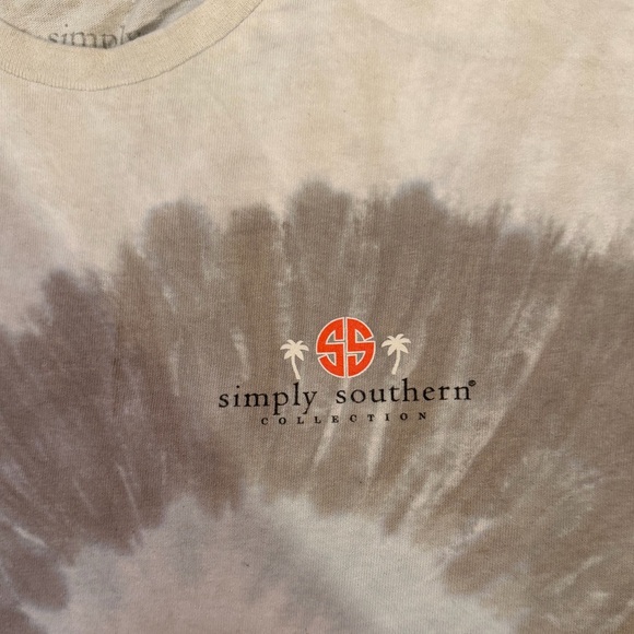 Simply Southern Cream Tie-Dye Milkshake & Oreo Graphic Tee with Orange Accents - Picture 3 of 4